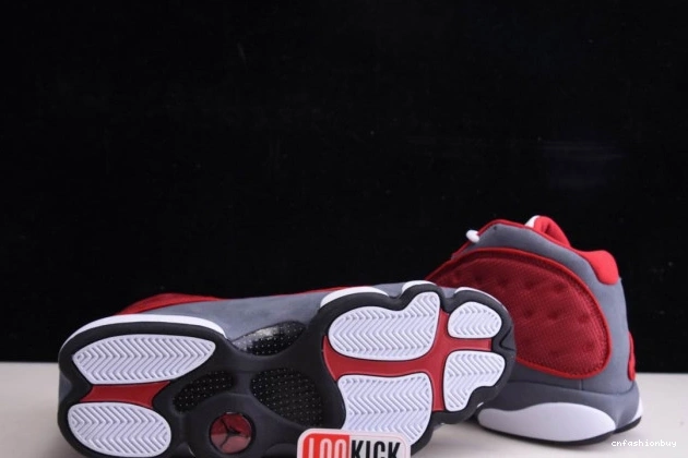 Retro Jordan Red Air Flint 414571-600 13 Grey Gym 1026